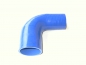 Preview: Silikonschlauch Reduzierung 90° Bogen  76/63 mm  BLAU
