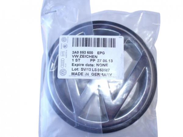 "VW" Zeichen chrom für Kühlergrill 3A0 853 600 EPG
