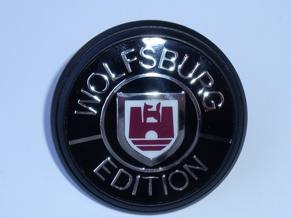 Original "Wolfsburg Edition" Emblem für Kotflügel rund 165 853 675 ZS3