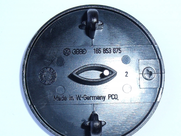 Original "Wolfsburg Edition" Emblem für Kotflügel rund 165 853 675 ZS3