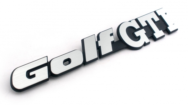 " GolfGTI " Schriftzug für Heck 191 853 687 N GX2 Golf 2 GTI